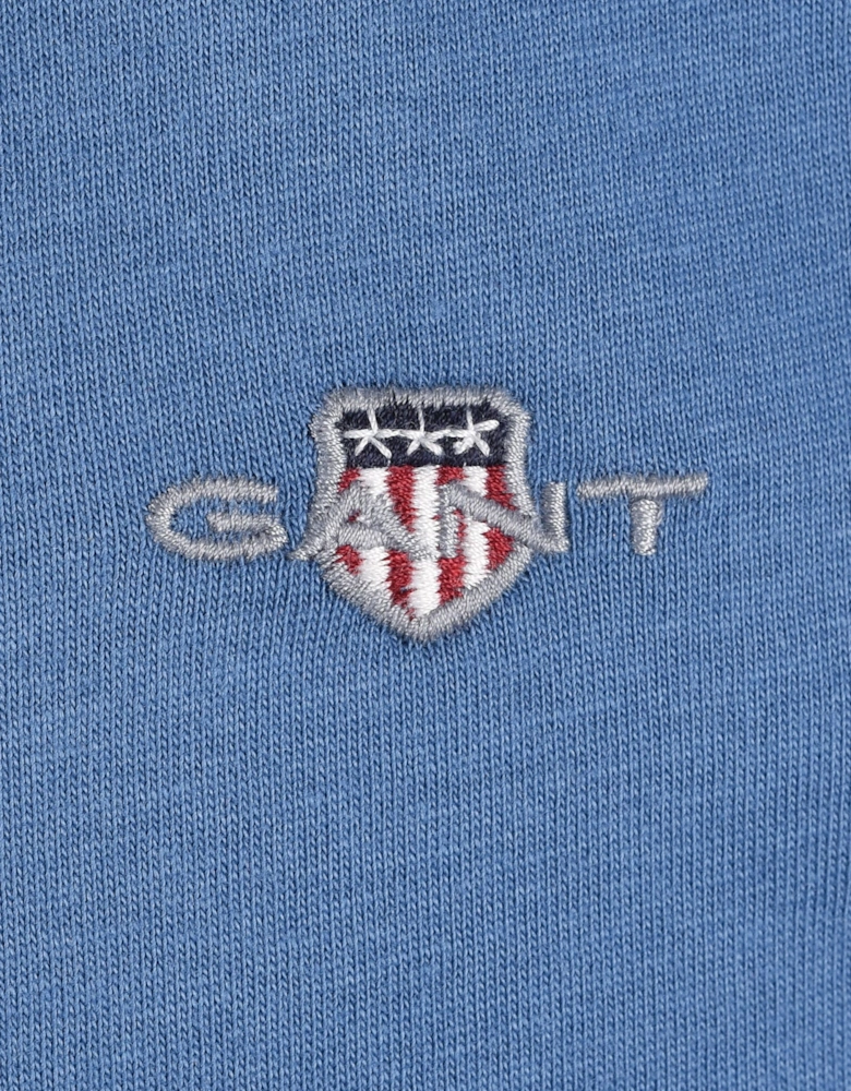 GANT REG FIT SHIELD T-SHIRT BLUE HORIZON