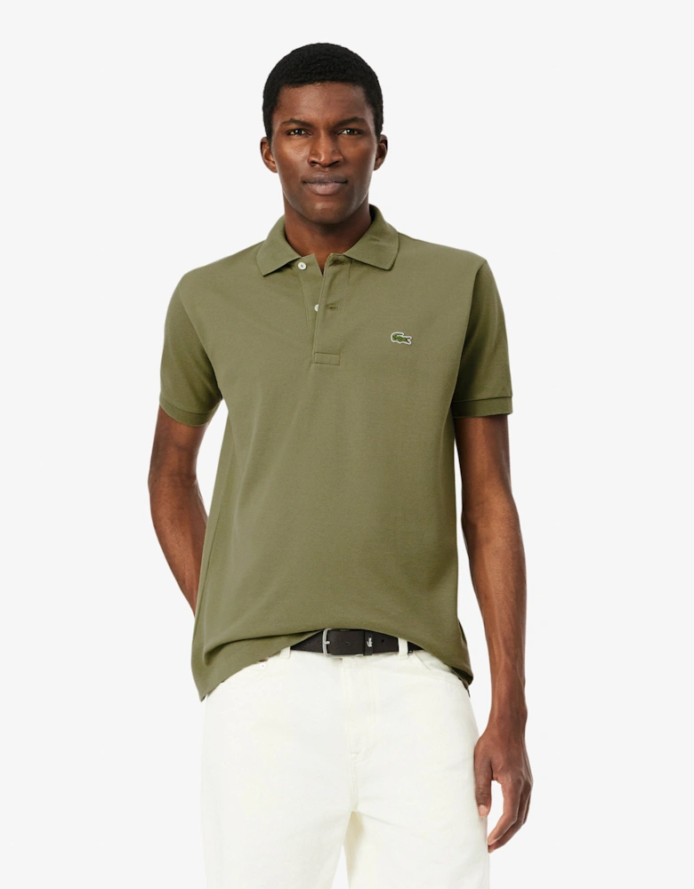 Lacoste Classic Fit L.12.12 Mens Short Sleeve Polo Shirt - Khaki BMY