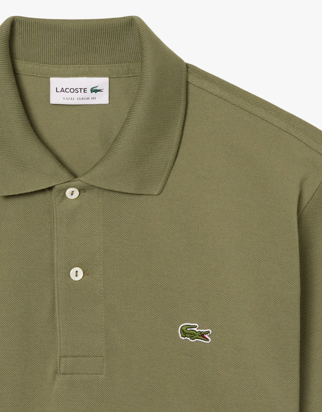 Lacoste Classic Fit L.12.12 Mens Short Sleeve Polo Shirt - Khaki BMY