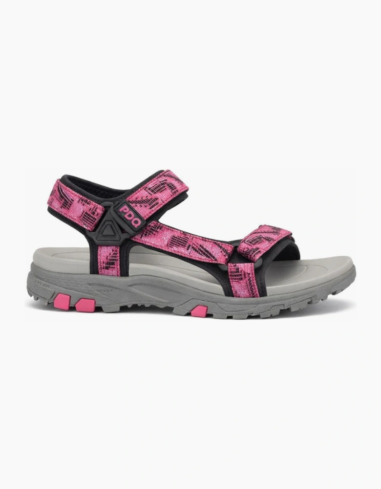PDQ TESSA Womens Hiking & Trail Sandals Fuchsia/Black