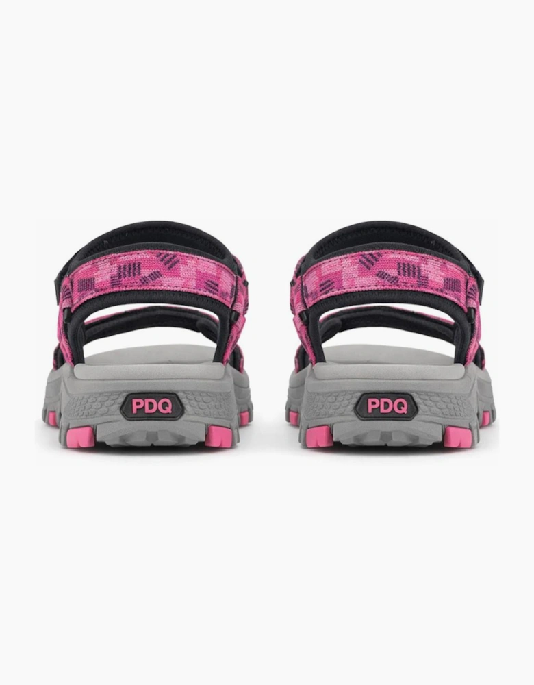 PDQ TESSA Womens Hiking & Trail Sandals Fuchsia/Black
