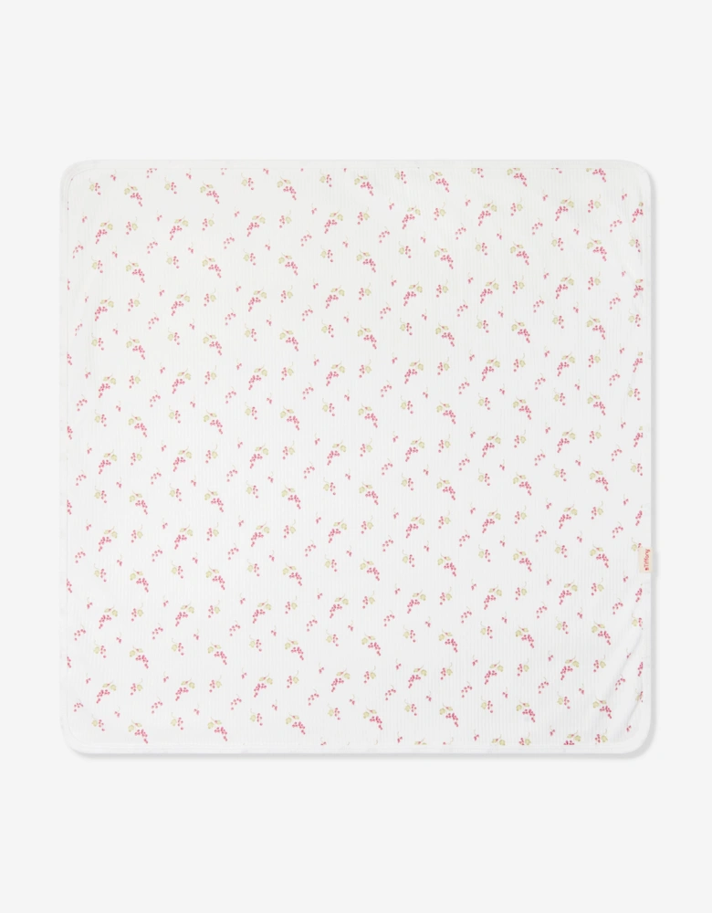 Tiffany Baby Girls Purple Grape Blanket in Ivory