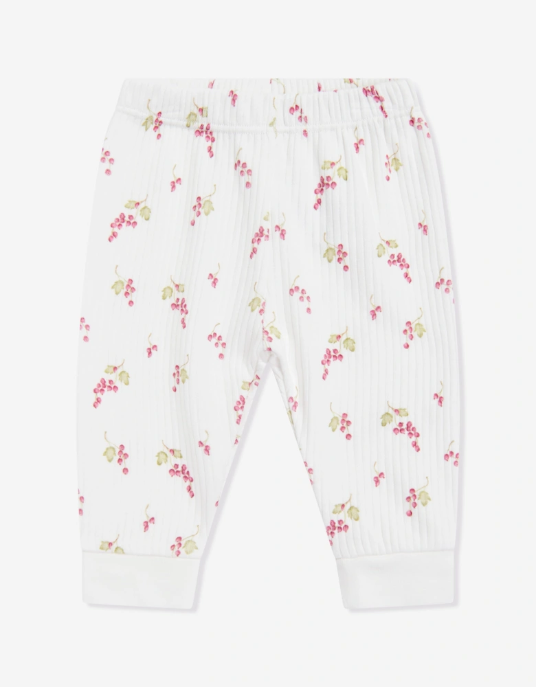 Tiffany Baby Girls Purple Grape Legging Set in Ivory