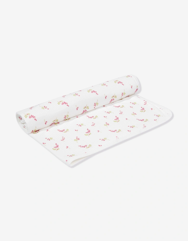 Tiffany Baby Girls Purple Grape Blanket in Ivory