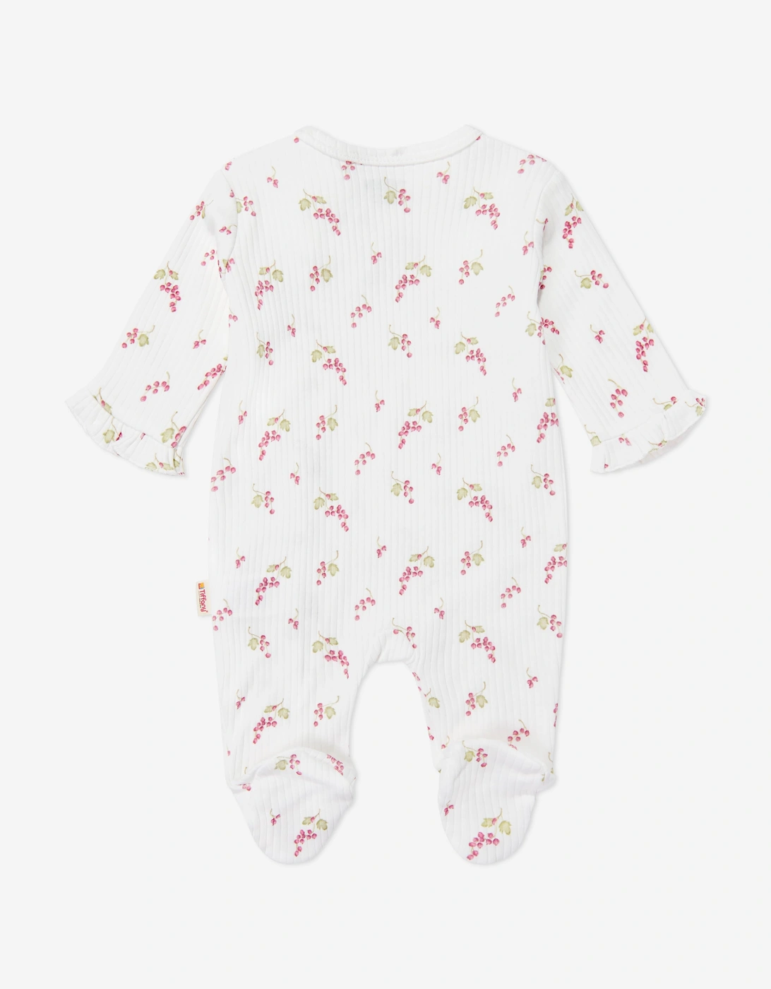 Tiffany Baby Girls Purple Grape Babygrow in Ivory