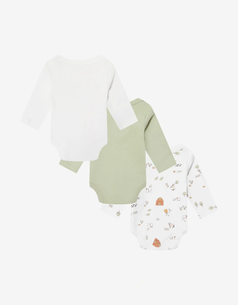 Tiffany Baby Farm Village 3 Piece Bodysuit Set in Ivory