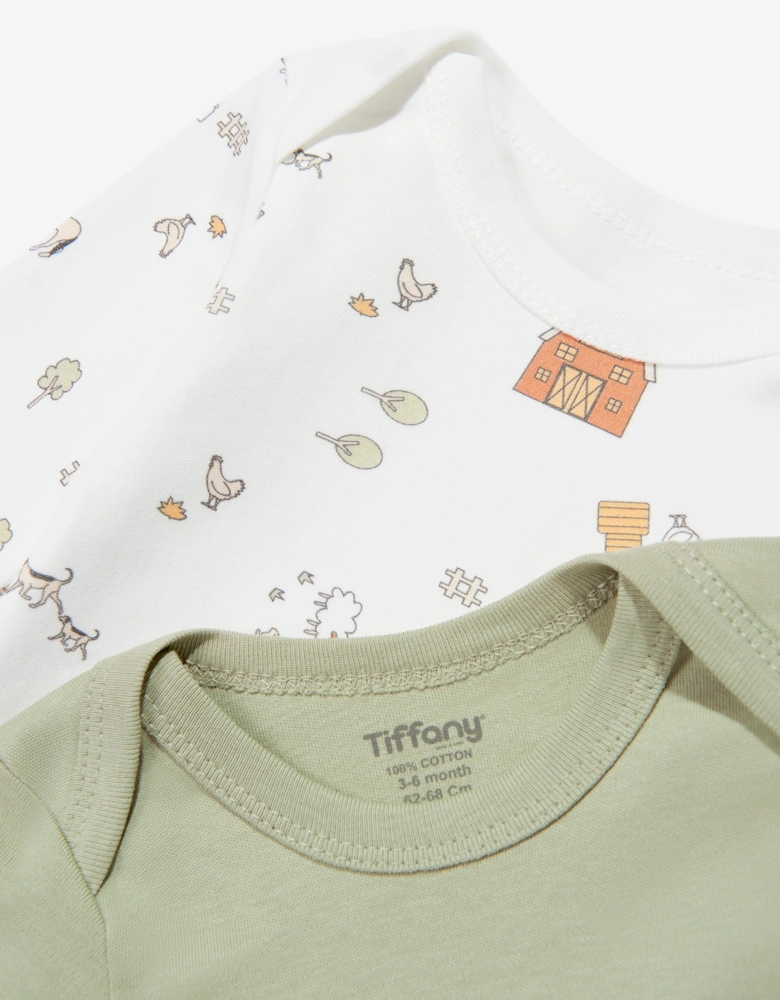 Tiffany Baby Farm Village 3 Piece Bodysuit Set in Ivory