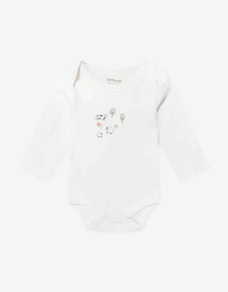 Tiffany Baby Farm Village 3 Piece Bodysuit Set in Ivory