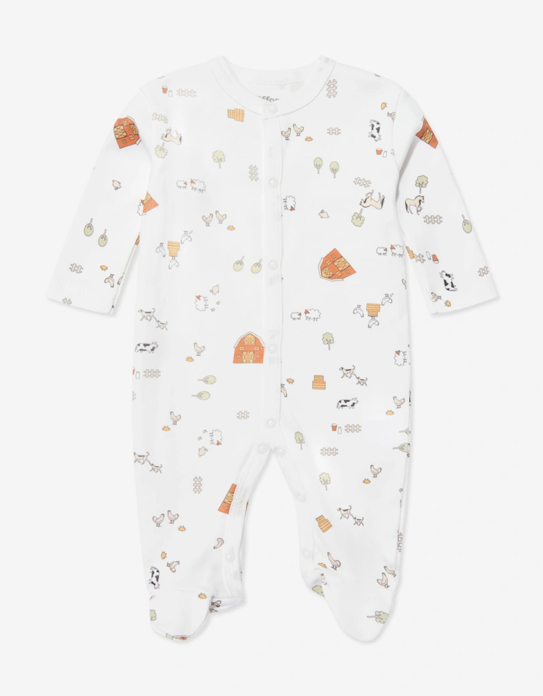 Tiffany Baby Farm Village 3 Piece Babygrow Set in Ivory