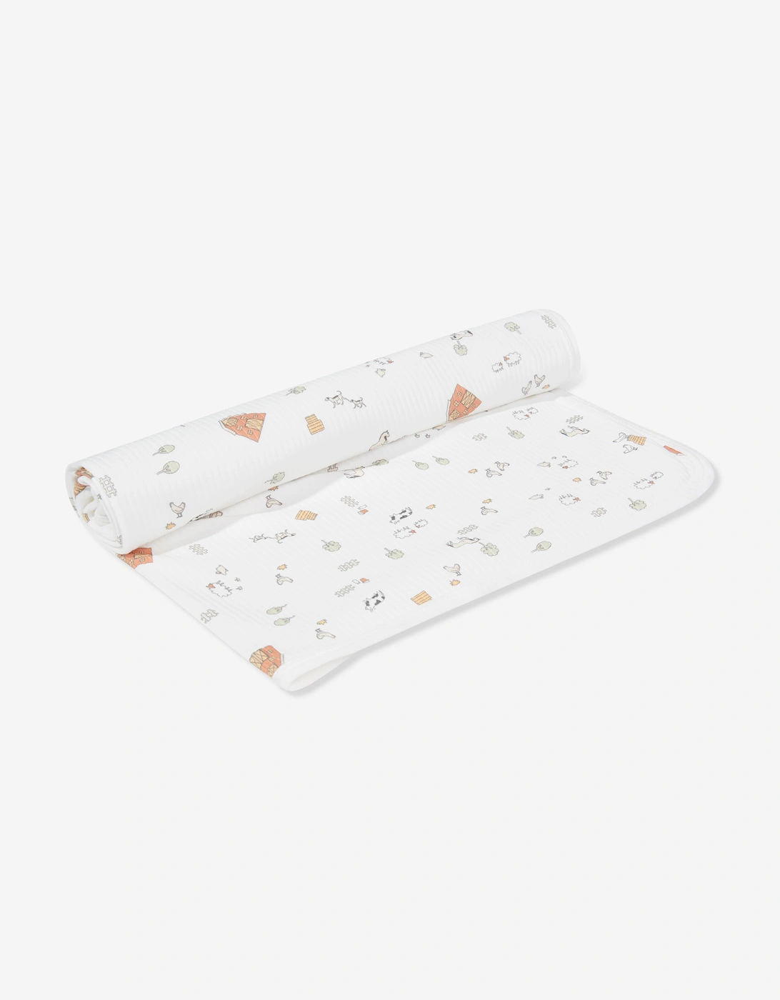 Tiffany Baby Farm Village Blanket in Ivory