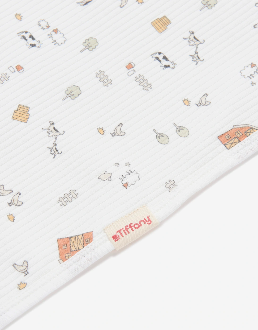 Tiffany Baby Farm Village Blanket in Ivory