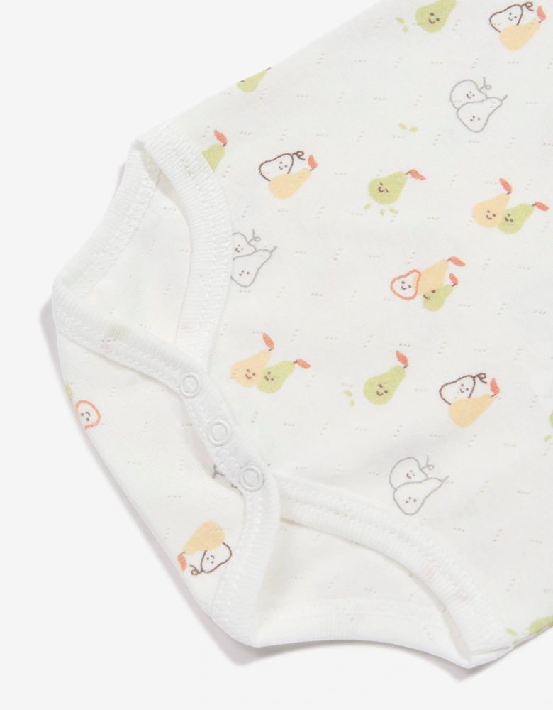 Tiffany Baby Pear Print Bodysuit in Ivory