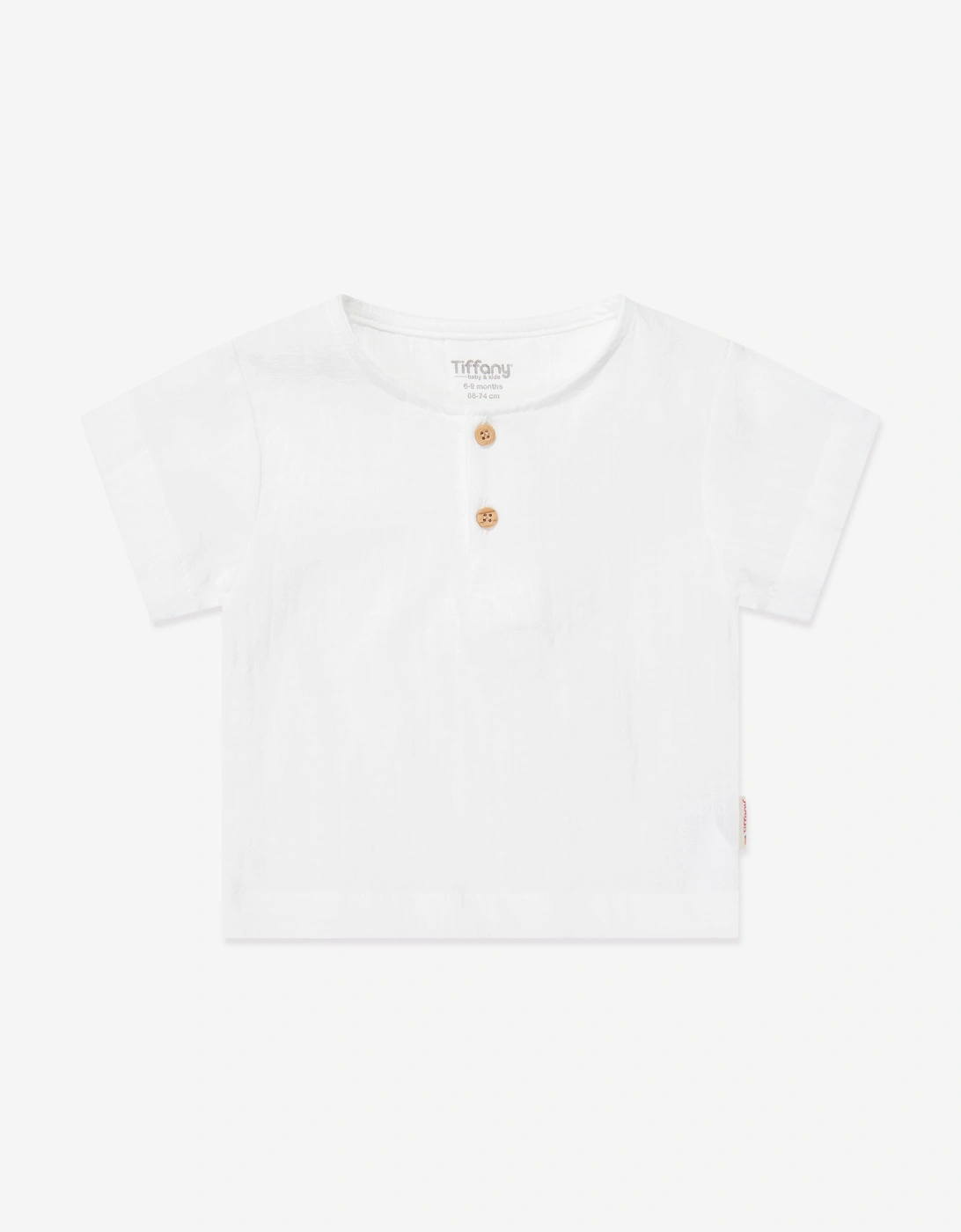 Tiffany Baby Boys Keten Pinstripes Short Set in Beige