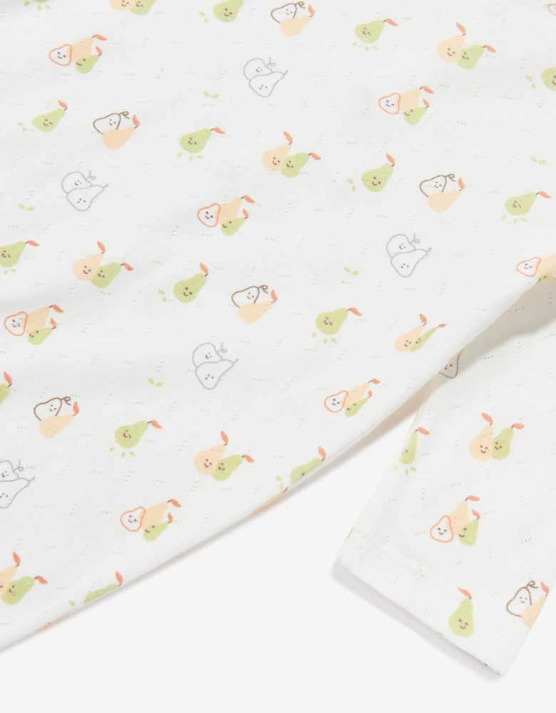 Tiffany Baby Pear Print Babygrow in Ivory
