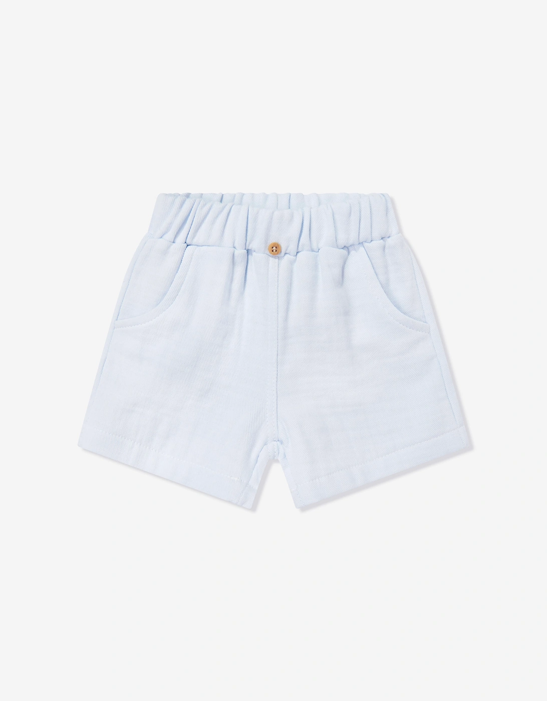 Tiffany Baby Boys Linen Breeze Shirt and Shorts Set in Blue