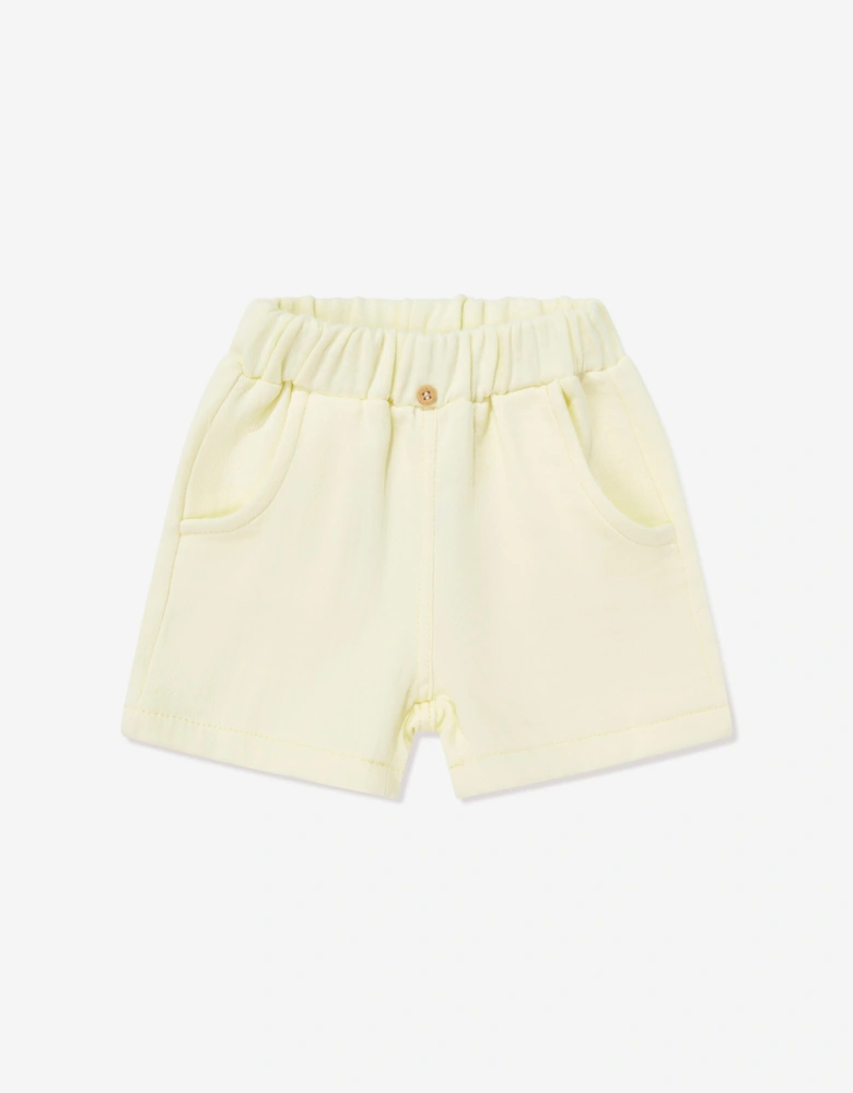 Tiffany Baby Boys Linen Breeze Shirt and Shorts Set in Yellow