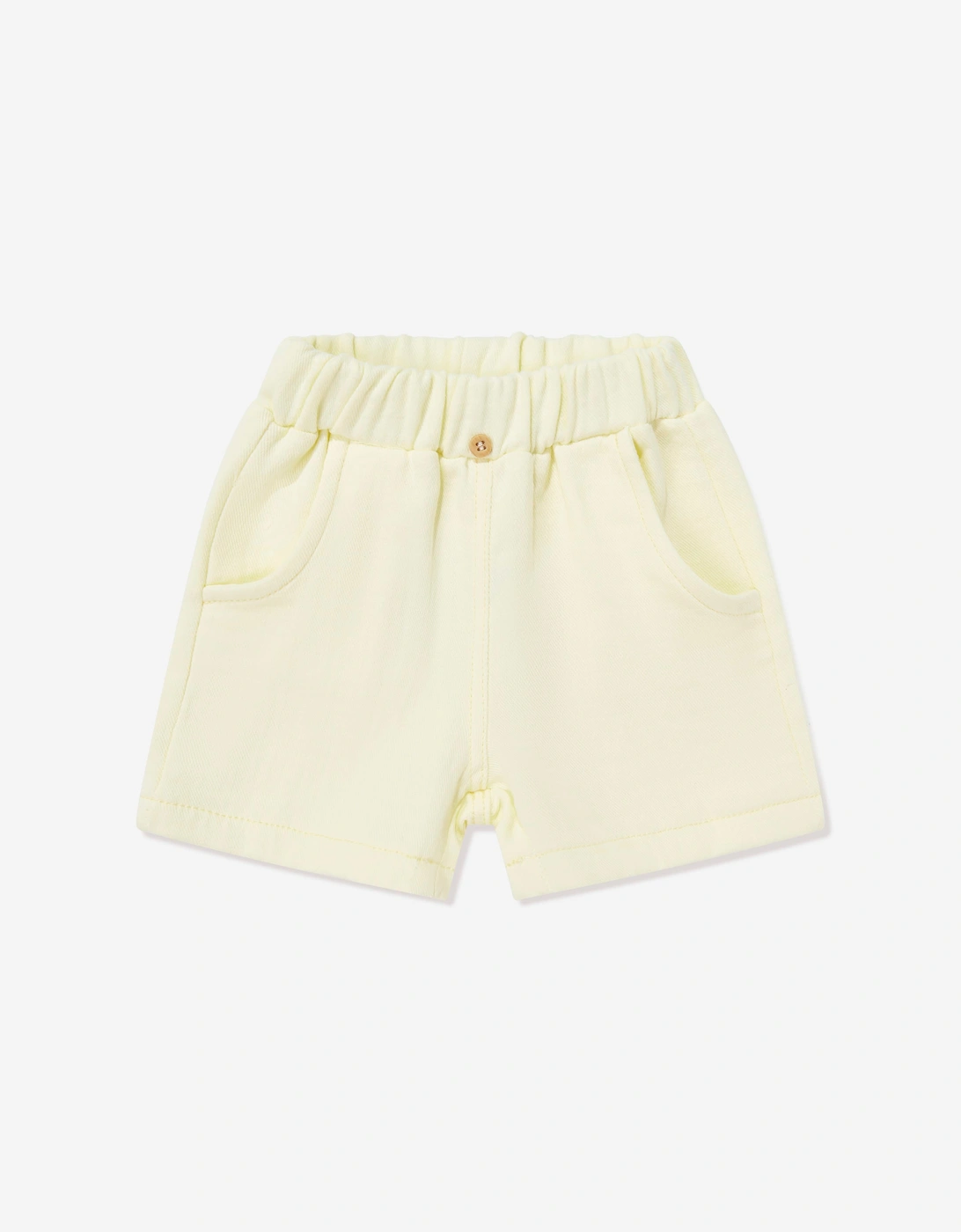 Tiffany Baby Boys Linen Breeze Shirt and Shorts Set in Yellow