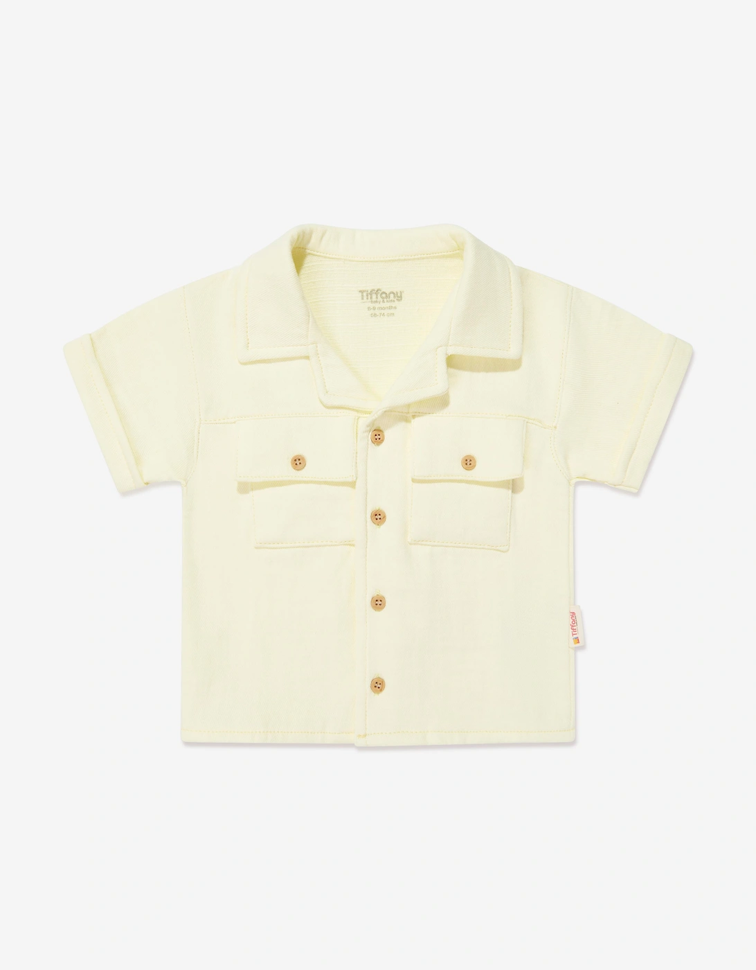 Tiffany Baby Boys Linen Breeze Shirt and Shorts Set in Yellow