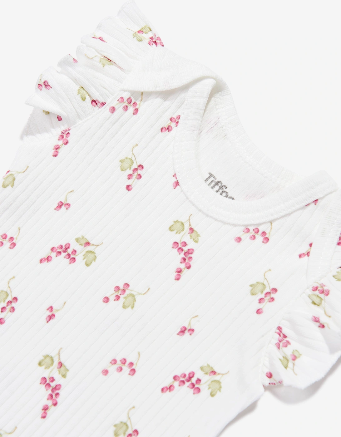 Tiffany Baby Girls Purple Grape Bodysuit in Ivory