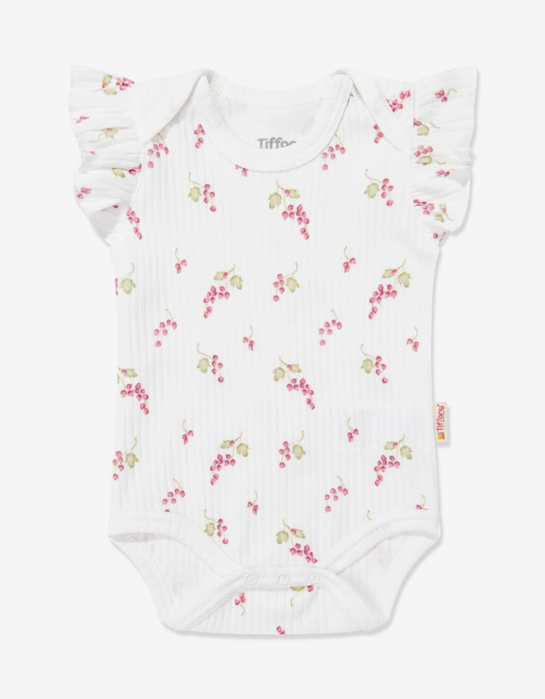 Tiffany Baby Girls Purple Grape Bodysuit in Ivory