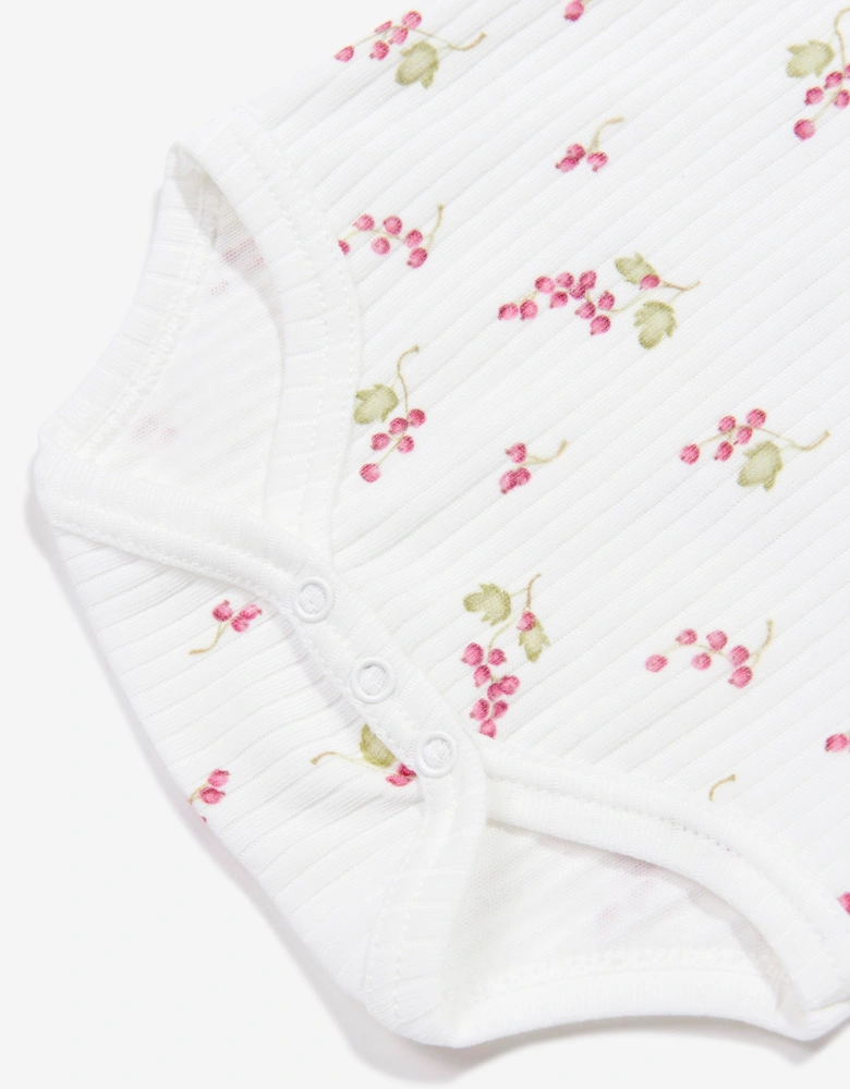 Tiffany Baby Girls Purple Grape Bodysuit in Ivory