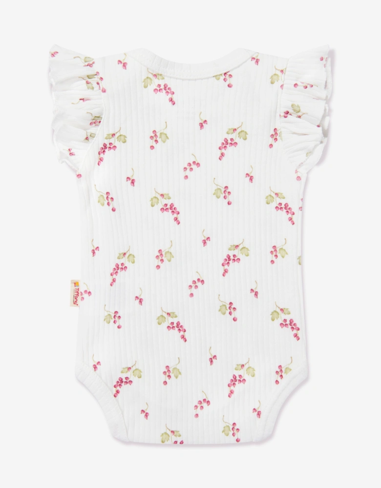 Tiffany Baby Girls Purple Grape Bodysuit in Ivory