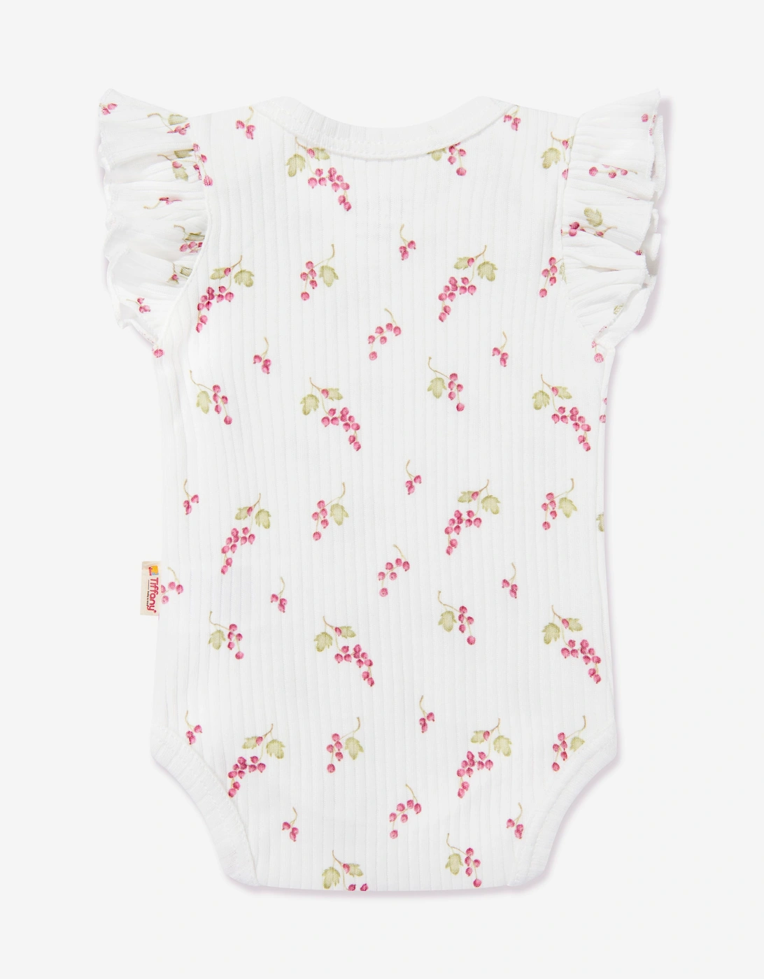 Tiffany Baby Girls Purple Grape Bodysuit in Ivory