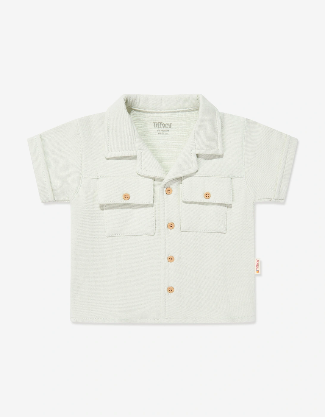 Tiffany Baby Boys Linen Breeze Shirt and Shorts Set in Ivory