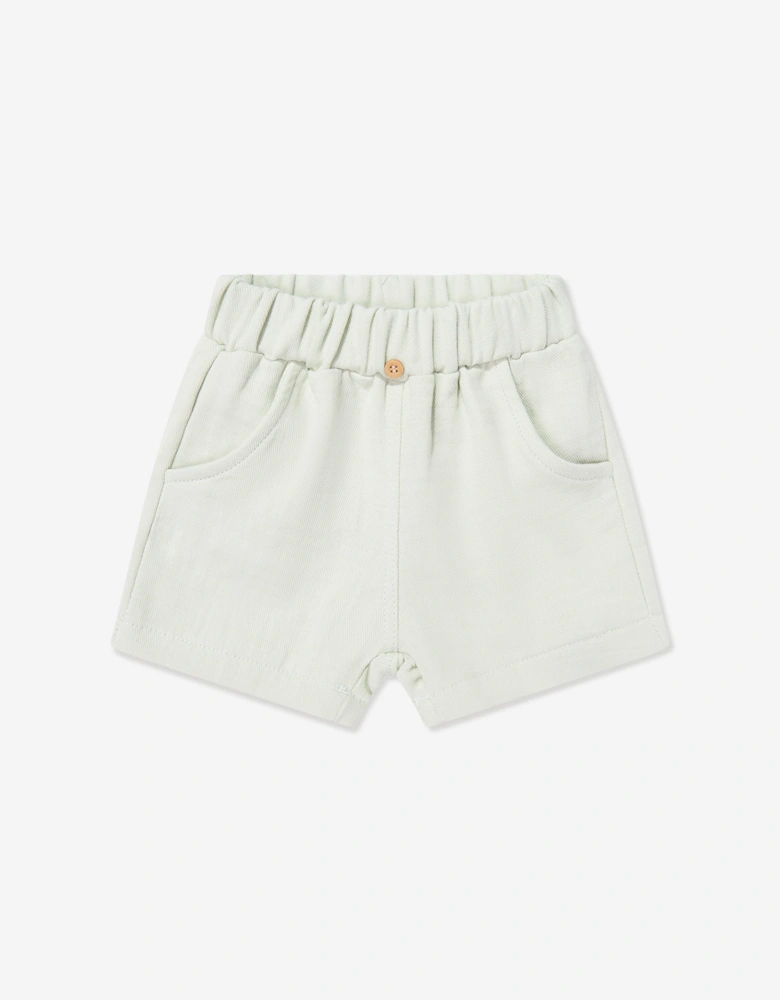Tiffany Baby Boys Linen Breeze Shirt and Shorts Set in Ivory