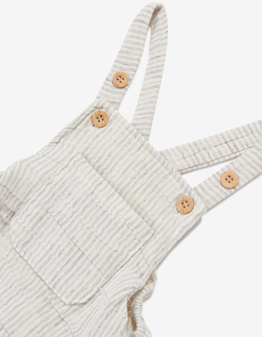 Tiffany Baby Boys Muslin Romper in Grey