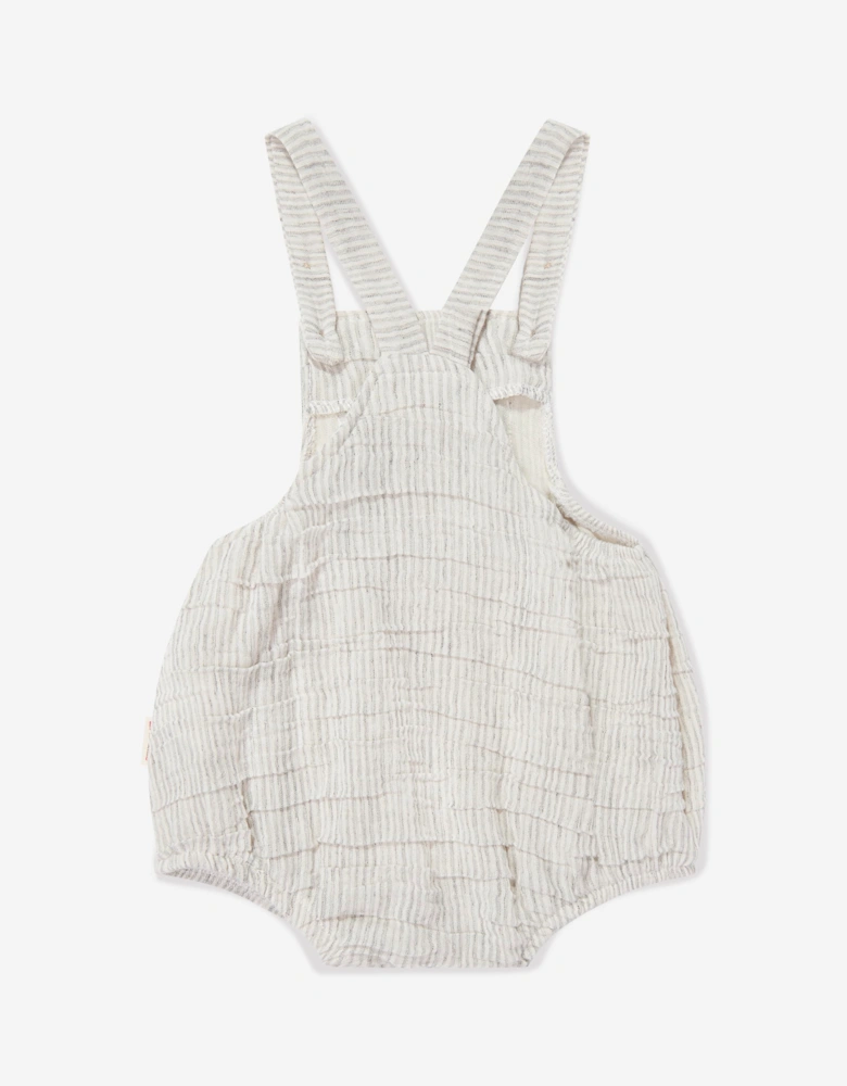 Tiffany Baby Boys Muslin Romper in Grey