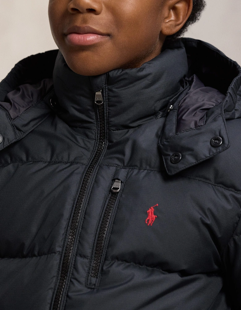 Ralph Lauren Boys Down Padded Puffer Jacket in Black