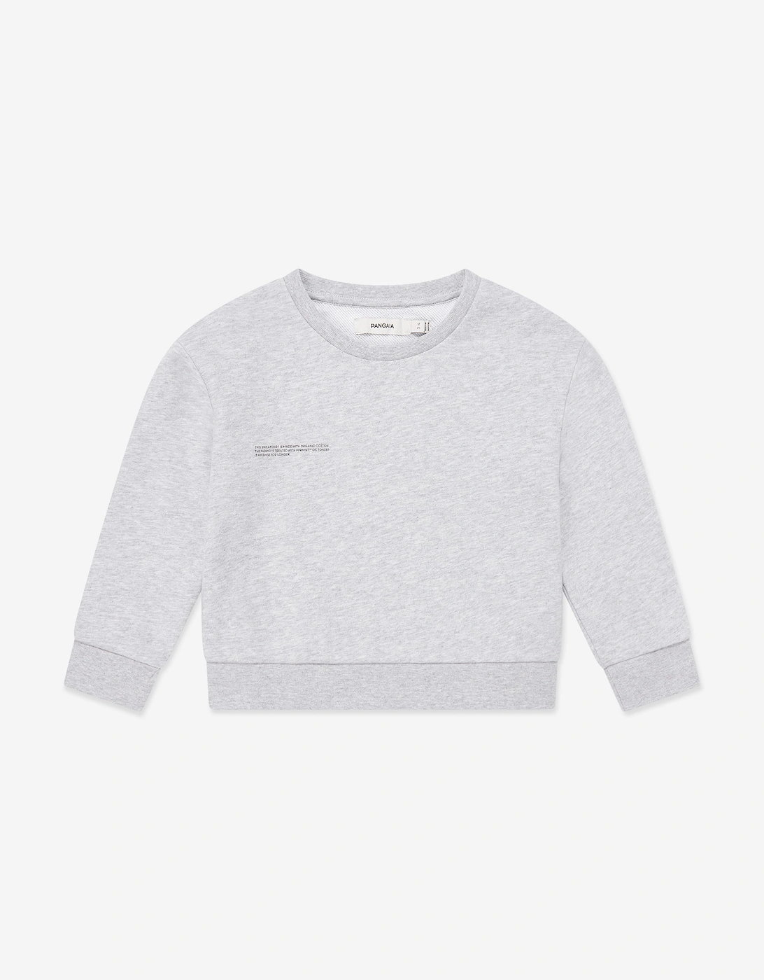 PANGAIA Kids 365 Midweight Sweatshirt in Grey, 7 of 6