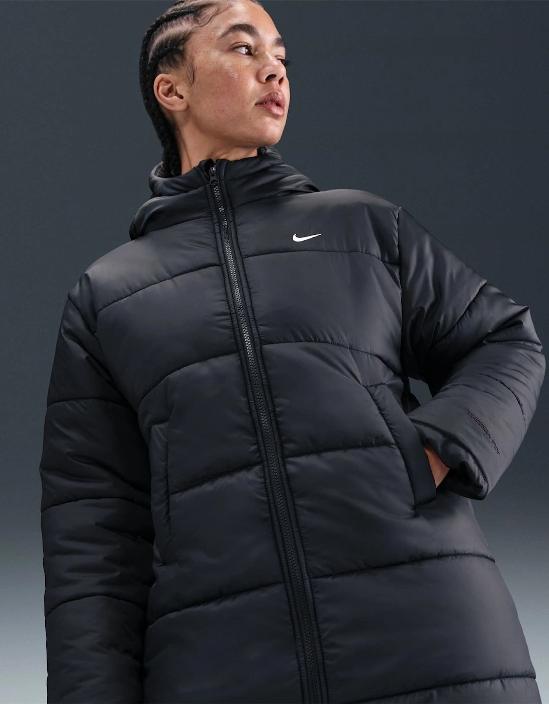 Womens Sportswear Classic Puffer Therma Fit Loose Parka