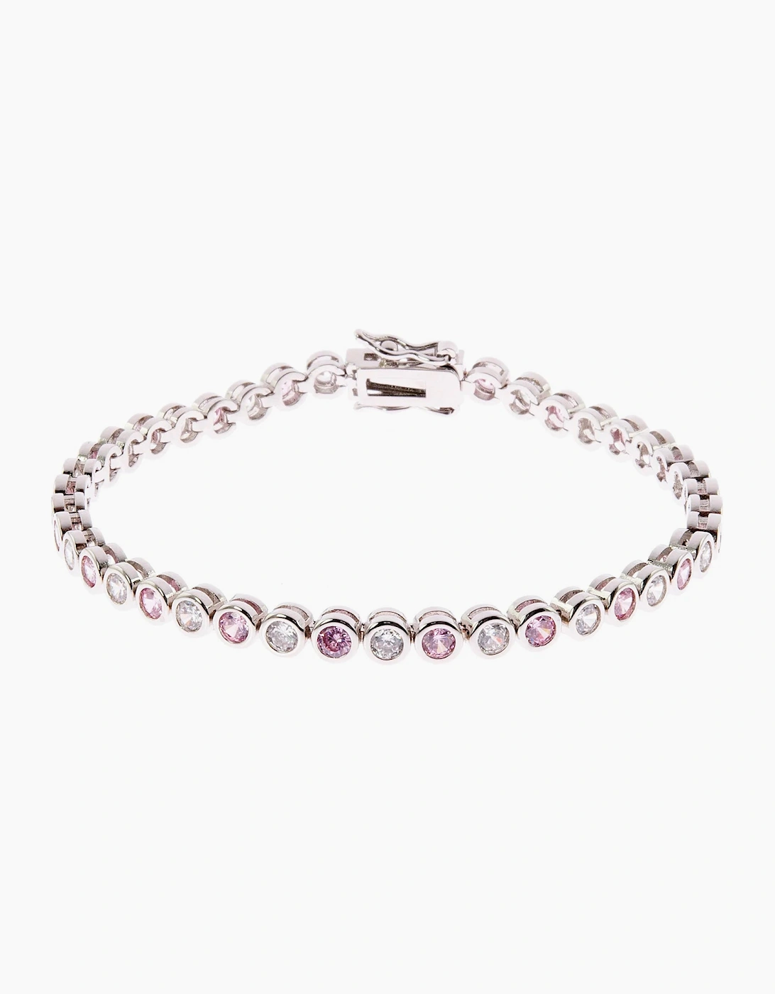 Cachet London Dawn Silver Rose Tennis Bracelet