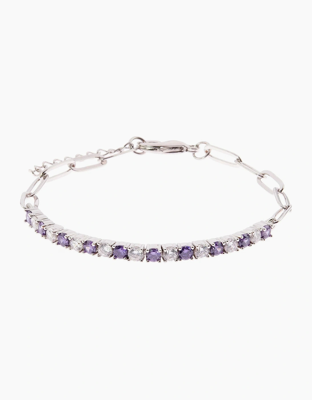 Cachet London Ella Silver Tanzanite Tennis Bracelet