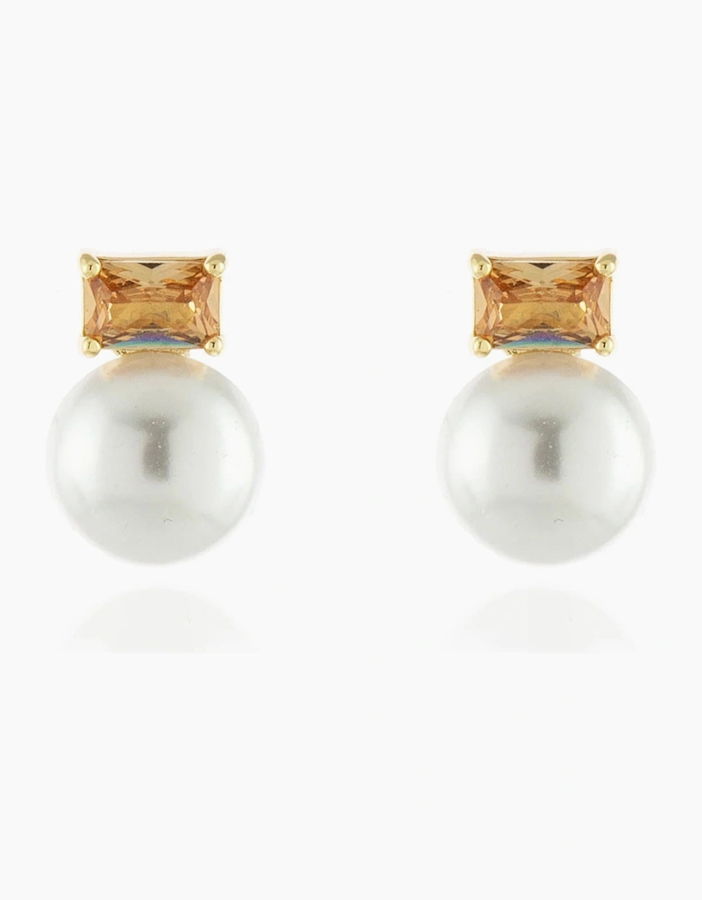 Cachet London Corin Gold Champagne Clip On Earrings