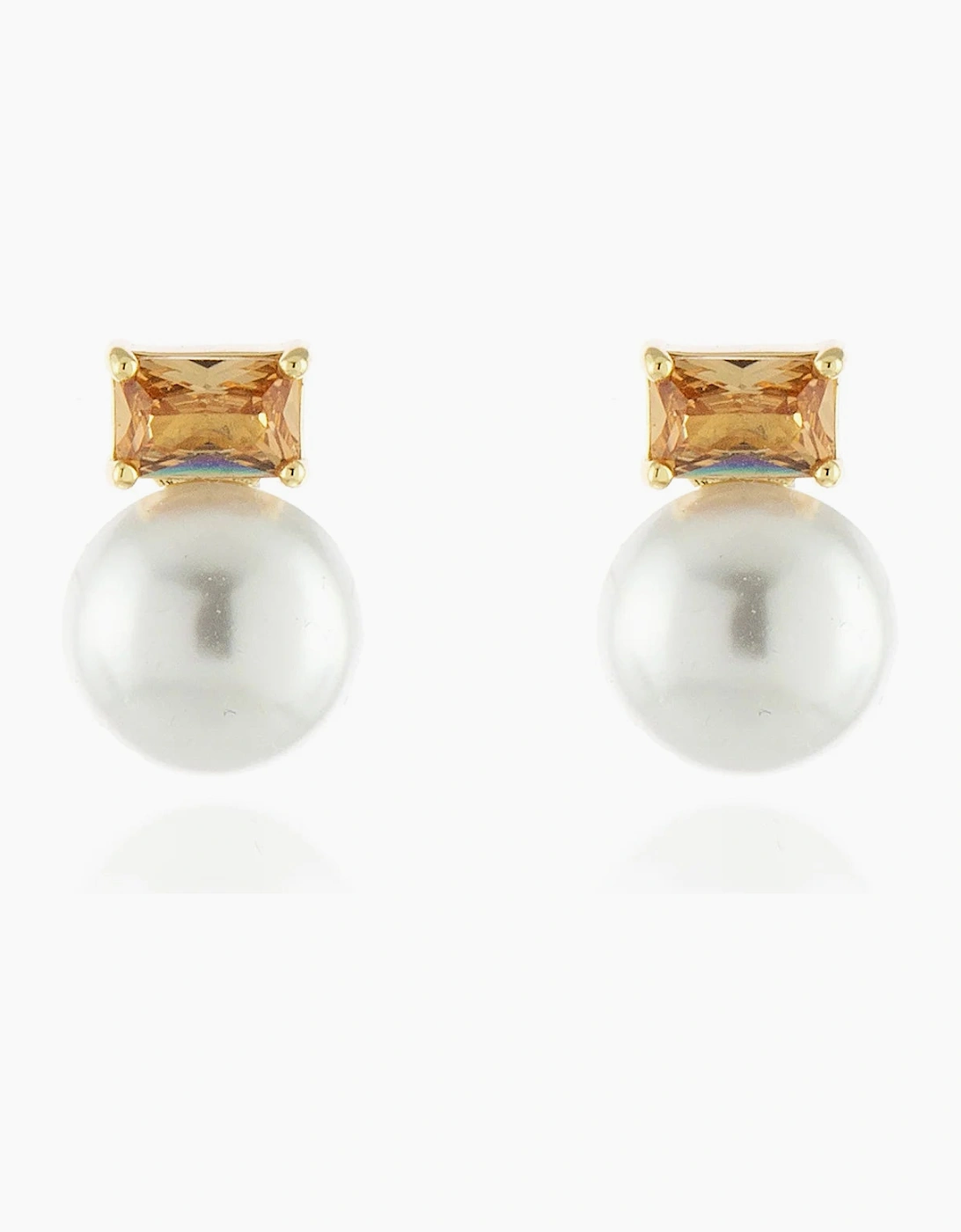 Cachet London Corin Gold Champagne Clip On Earrings