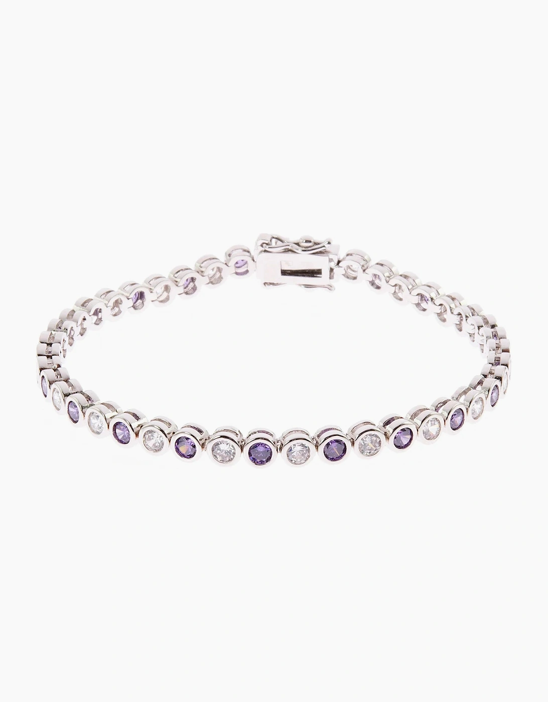 Cachet London Dawn Silver Tanzanite Tennis Bracelet