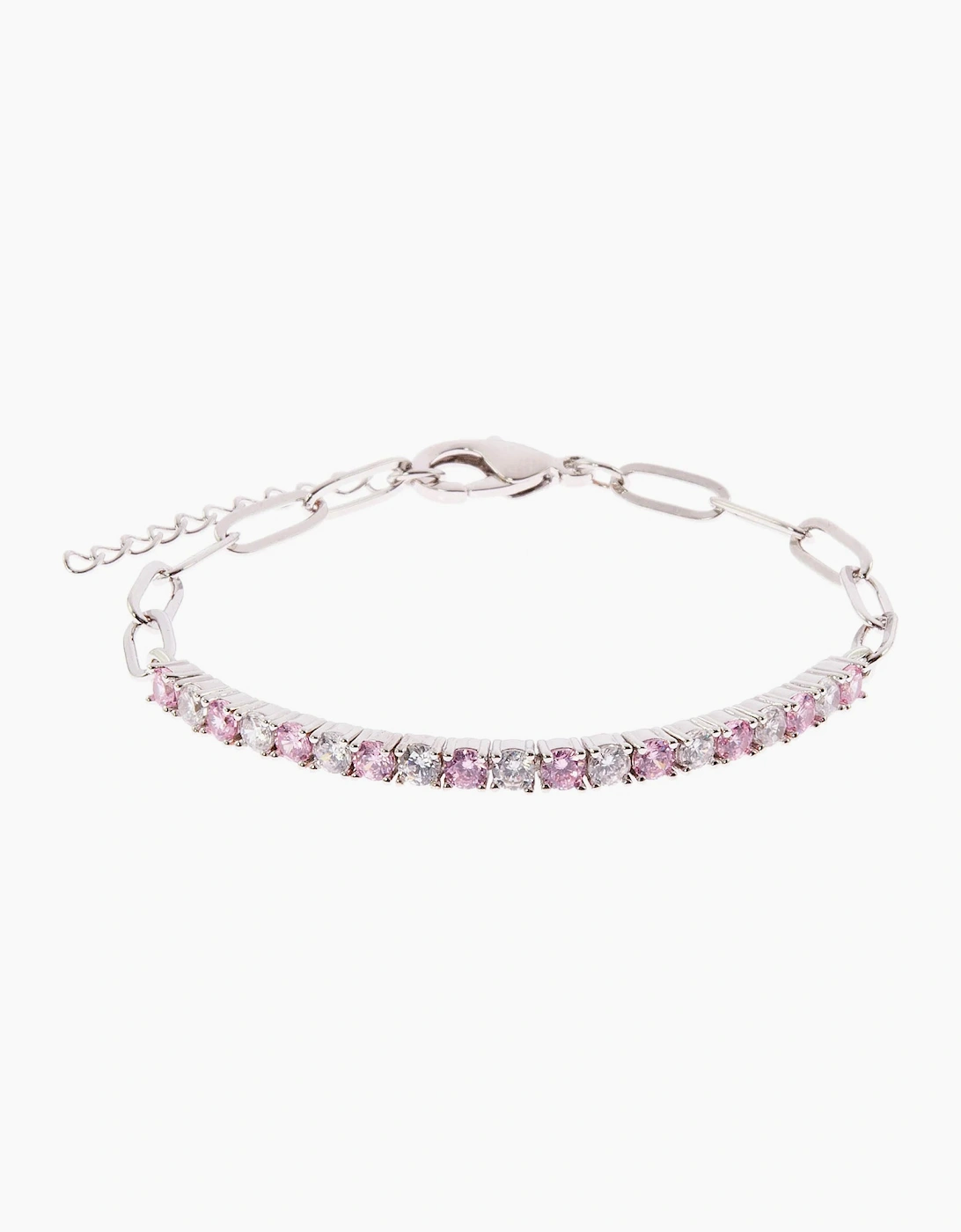 Cachet London Ella Silver Rose Tennis Bracelet