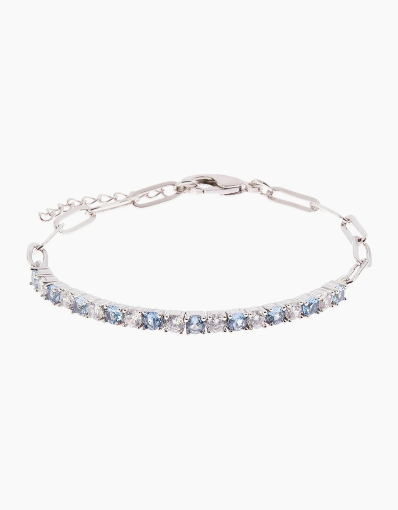 Cachet London Ella Silver Aqua Tennis Bracelet