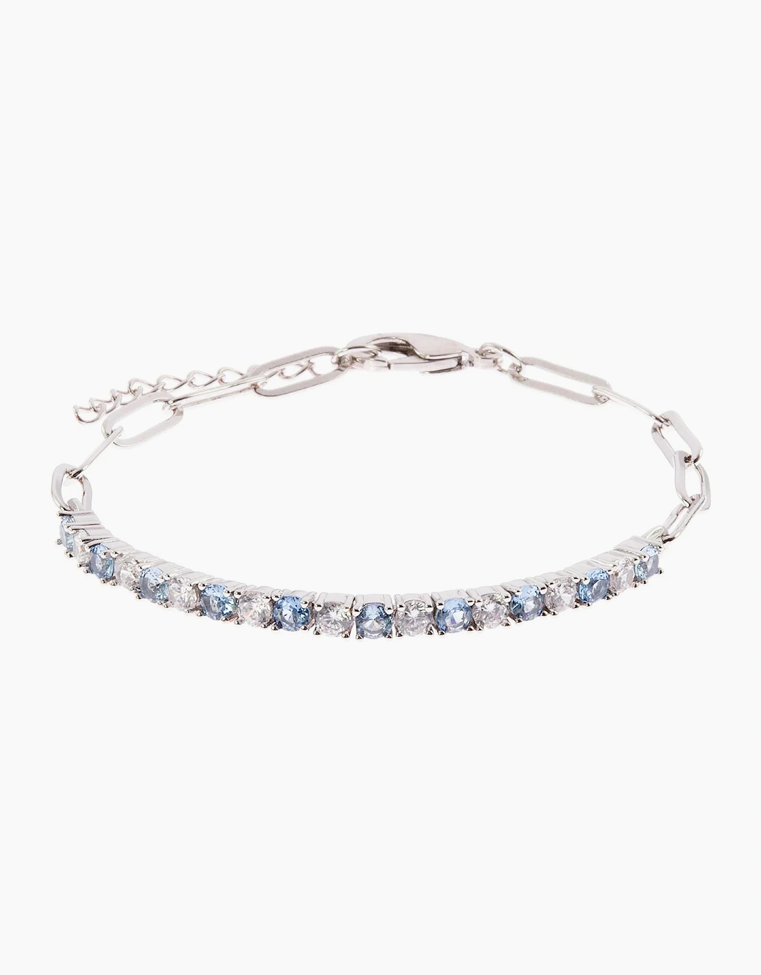 Cachet London Ella Silver Aqua Tennis Bracelet