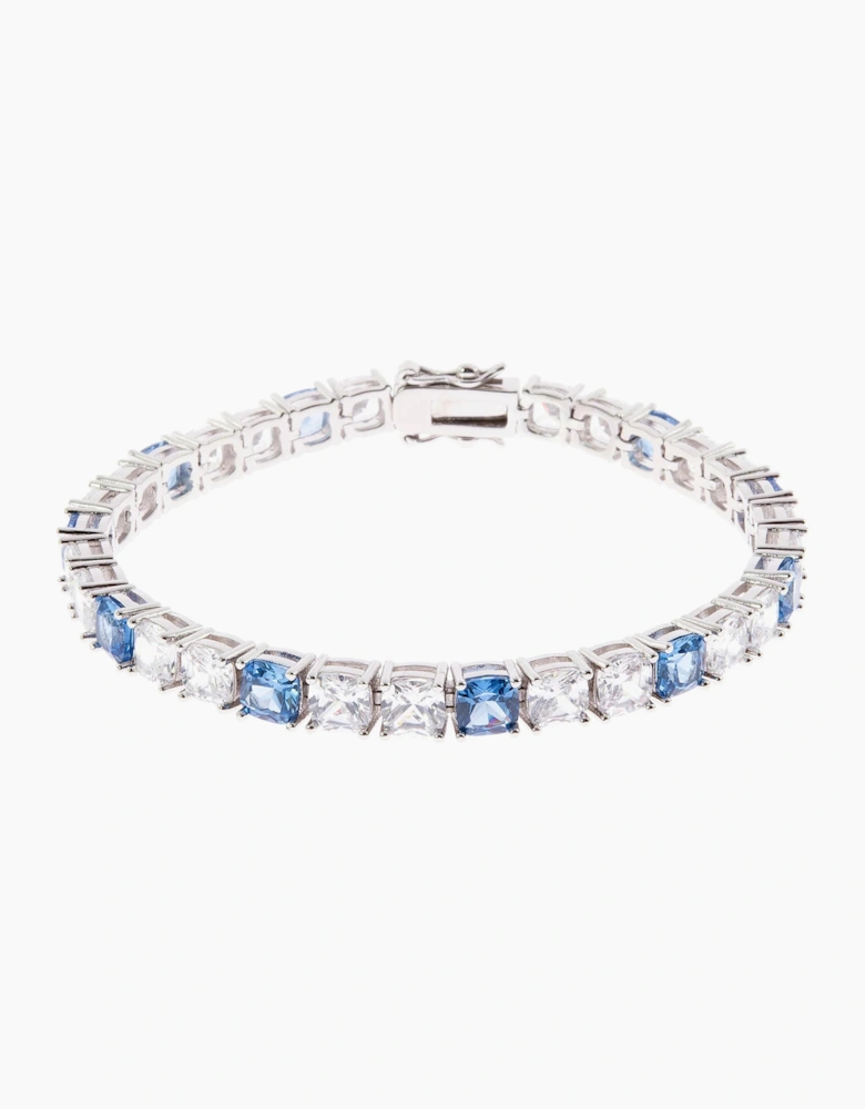 Cachet London Adele Silver Aqua Tennis Bracelet