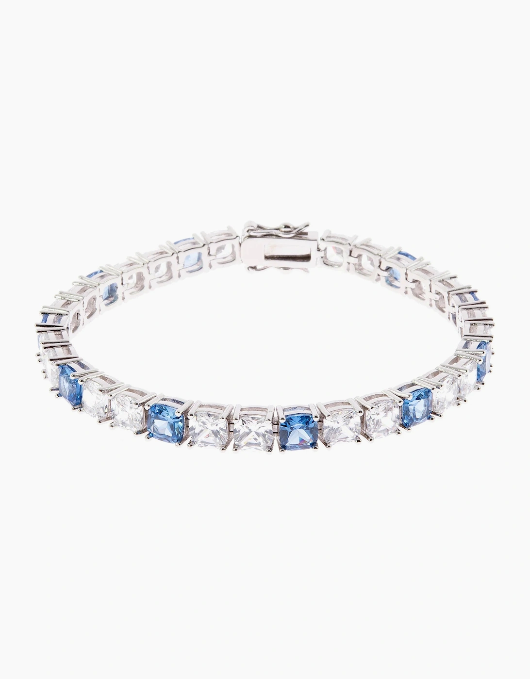 Cachet London Adele Silver Aqua Tennis Bracelet