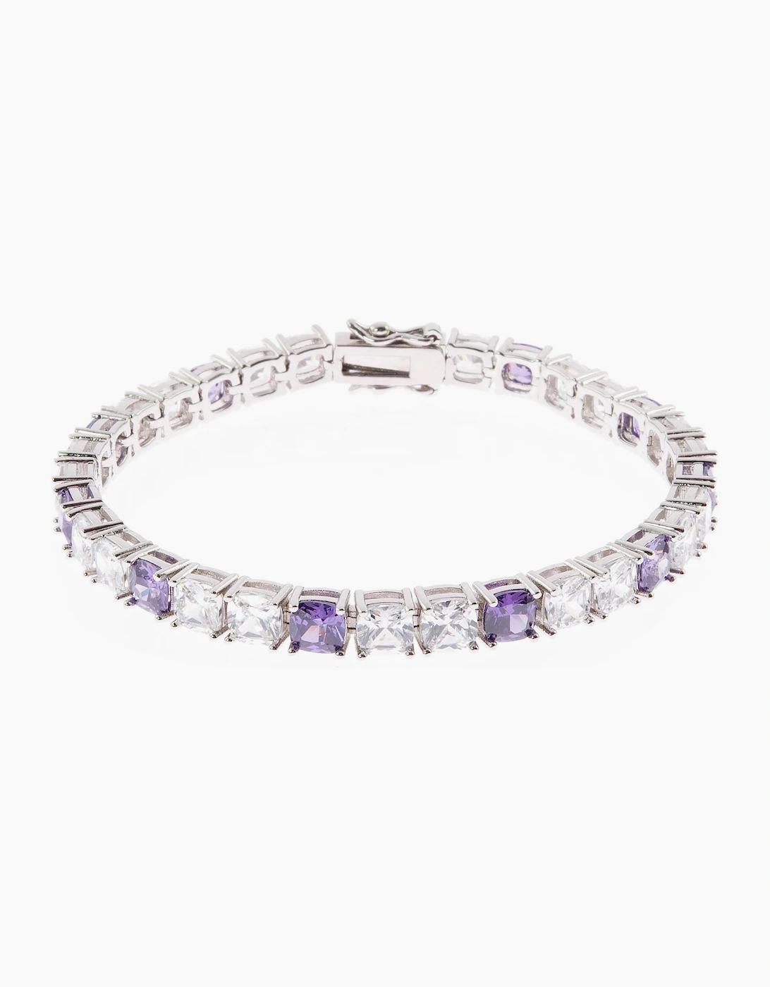 Cachet London Adele Silver Tanzanite Tennis Bracelet