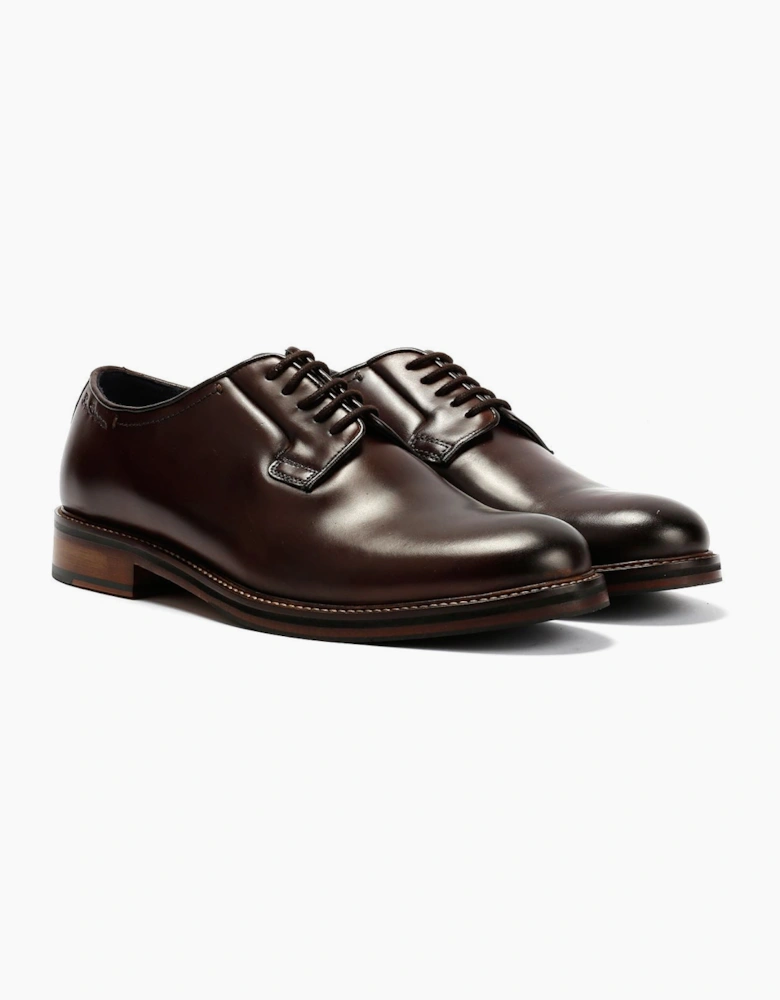 Ben Sherman Hoxton Brush Off Leather Men's Brown Lace-Up Shoes