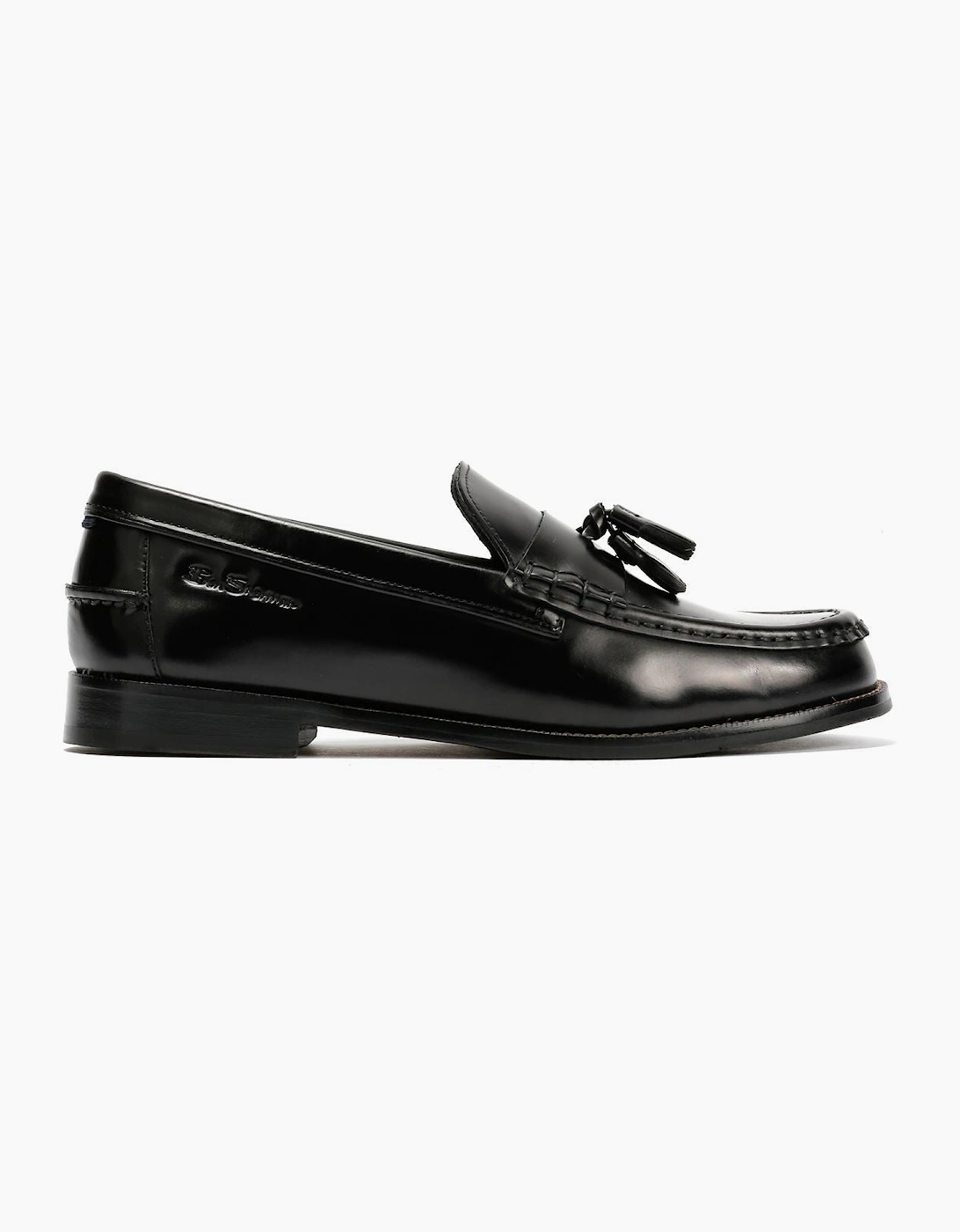 Ben Sherman Sid Brush Off Leather Men's Black Tassel Loafers