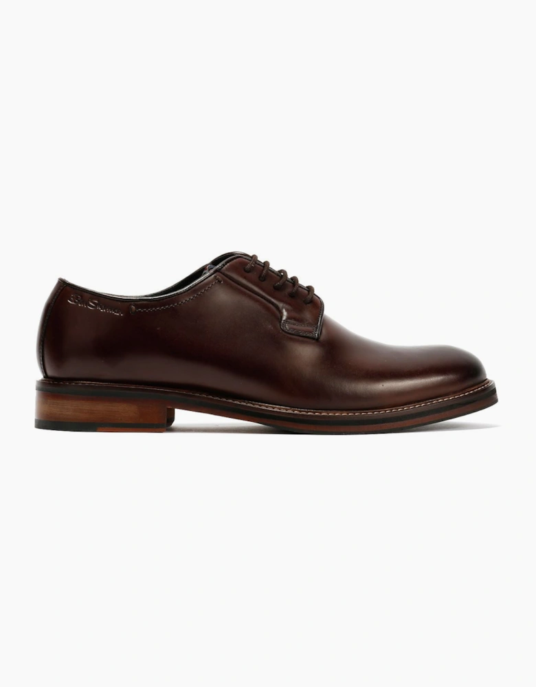 Ben Sherman Hoxton Brush Off Leather Men's Brown Lace-Up Shoes