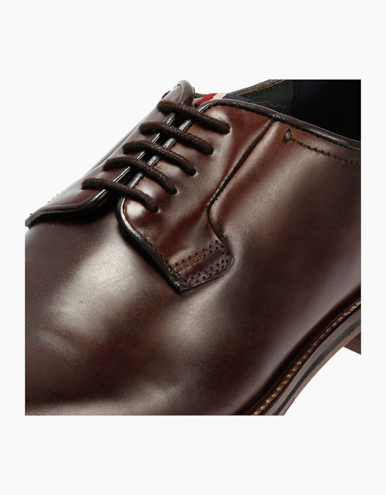 Ben Sherman Hoxton Brush Off Leather Men's Brown Lace-Up Shoes