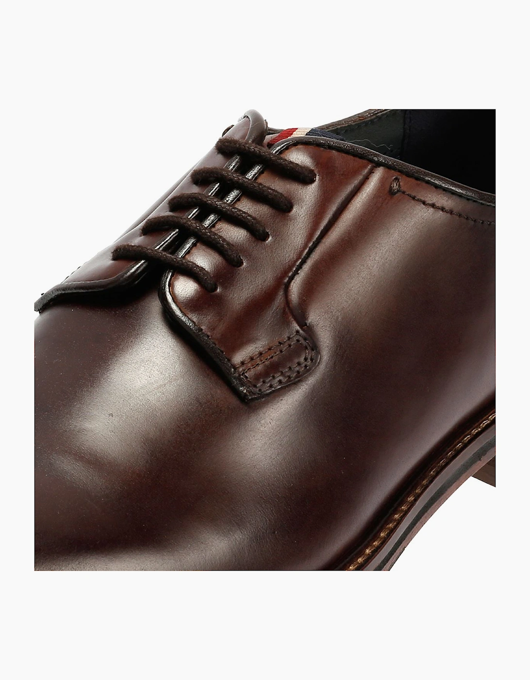 Ben Sherman Hoxton Brush Off Leather Men's Brown Lace-Up Shoes